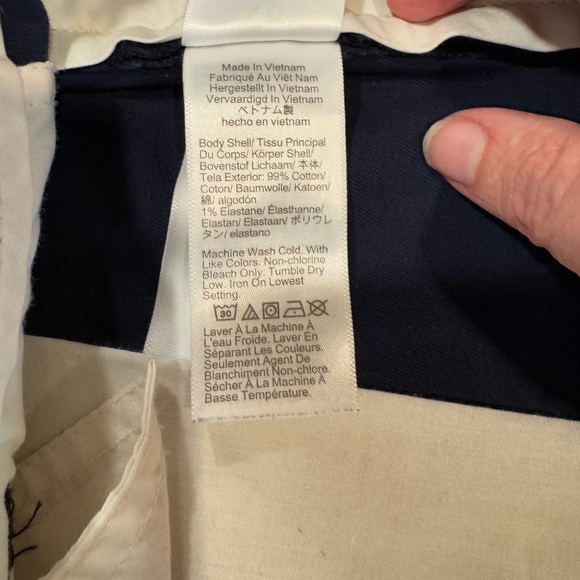 J Crew Men's 7” Navy Blue Dock Short in Stretch Chino F1.2 - Picture 9 of 12